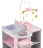 Olivia's Little World gepunktete Prinzessin Wickelkommode Produktbild-Vorschau 2