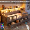 Flieks Kinderbett 90x200cm mit 2 Schubladen, Holzbett Produktbild-Vorschau 6
