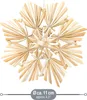 A straw star ornament, likely for Christmas, is shown against a white background. Produktbild-Vorschau