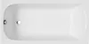 A top-down view of a white bathtub. Produktbild-Vorschau