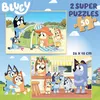 Educa Holzpuzzle Bluey 2x50 Teile Kinderpuzzle Produktbild-Vorschau 2