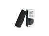 A black foam roller and its packaging are displayed against a white background. Produktbild-Vorschau