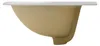 Keramik Waschbecken oval 570x485x195 mm weiß mit Überlauf Produktbild-Vorschau 4