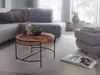 WOHNLING Couchtisch 62x40x62 cm Sofatisch Akazie Massivholz Produktbild-Vorschau 2