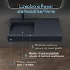doporro Lavabo Vasque à Poser à Monter au Mur Suspendu Voir les images du produit 2