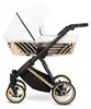 Kunert Ivento Glam 3in1  Kinderwagen in Weiß mit goldenem Produktbild-Vorschau 2
