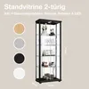 A display cabinet with various items inside, next to color swatches. Podgląd zdjęcia produktu