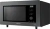 A studio shot of a Samsung microwave oven. Voir les images du produit
