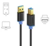 deleyCON 3,0m USB 3.0 Super Speed Kabel USB-A auf USB-B - Produktbild-Vorschau 6