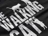 Damen Grafik T-Shirt V-Ausschnitt Die laufende Katze Katze Produktbild-Vorschau 3