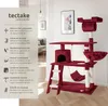 Arbre à chat MARCEL 141 cm - rouge bordeaux Voir les images du produit 2