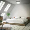 Lampa sufitowa tkanina szary tekstylny abażur lampa Podgląd zdjęcia produktu 4