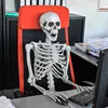 Realistický veľký kostlivec 170 cm - tmavá halloweenska Náhľad obrázku produktu 3