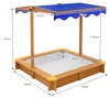 Pieskovisko ML-Design so strechou 118 x 118 cm, detské Náhľad obrázku produktu 6