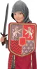 Ritter Schwert 50 cm lang in Metall-Optik aus Schaumstoff für Kinder Rollenspiel Kostüm-Zubehör Fasching Karneval Mottoparty Kinderfasching Kindergeburtstag Produktbild-Vorschau