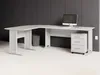 Winkelschreibtisch OFFICE LINE in weiß inkl. Rollcontainer, Produktbild-Vorschau 2