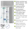 WENKO teleskopická sprchová lišta 110-185 cm vaňa bez Náhľad obrázku produktu 3