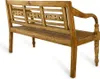 Massive Sitzbank CHRISTOS Antique-Natural 150cm Massivholz Produktbild-Vorschau 3