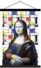 MuchoWow® Textilposter Mona Lisa - Mondrian - Alte Meister Produktbild-Vorschau 1