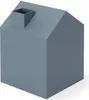 A 3D rendering of a gray house-shaped tissue box with a chimney. Anteprima dell’immagine prodotto
