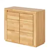 Kommode Kernbuche 90 cm Massivholz-Front 2-türig Sideboard Produktbild-Vorschau 1