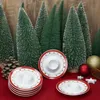 6x Weihnachtstraum Eierbecher mit Ablage Porzellan 6 Pers. Produktbild-Vorschau 3