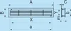 Türlüftungsgitter doppelseitig Serie KE PP 450x91 : weiß Produktbild-Vorschau 3