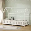 ML-Design Kinderbett 90x200cm mit Rausfallschutz, Dach & Produktbild-Vorschau 8