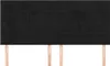 vidaXL Čelo postele čierne 200 x 5 x 118/128 cm zamat Náhľad obrázku produktu 3