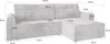 Masseno Ecksofa VALTINO mit Schlaffunktion L-Form, Sofa mit Produktbild-Vorschau 6