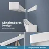 doporro Wandgarderobe mit Ablage, Garderobenleiste 80 cm Produktbild-Vorschau 6