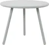 A light gray, round-topped table with three legs, photographed against a white background. Podgląd zdjęcia produktu