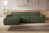 AX LIVING Canapé forme L Didim mini vert largeur 310 cm, Voir les images du produit 2