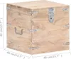 vidaXL Truhe 40x40x40 cm Akazie Massivholz Produktbild-Vorschau 7