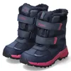 A pair of navy and pink Kappa winter boots for children. Produktbild-Vorschau