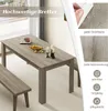 Tavolo da pranzo COSTWAY 160x80cm, tavolo grande, tavolo da Anteprima dell’immagine prodotto 4
