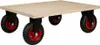 A product shot of a four-wheeled dolly on a white background. Voir les images du produit