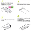Instructions for applying a screen protector to a smartphone. Produktbild-Vorschau