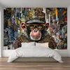 Vlies fototapete Affe mit bunten Akzenten 150x105 cm Feeby Produktbild-Vorschau 2