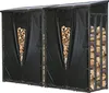 Set 2 Stück Metall Kaminholzregal Außen 130 x 70 x 185 cm, Produktbild-Vorschau 1
