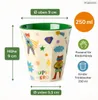 Kinderbecher Melamin 250ml Grün - bruchsicherer Trinkbecher Produktbild-Vorschau 3