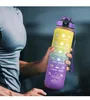 Sportovní láhev na pití 1 litr, motivace k pití, brčko a Náhled obrázku produktu 8