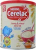 A can of Nestle Cerelac infant cereal with honey and wheat flavor. Produktbild-Vorschau