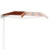 Automatisch Einziehbare Markise 400×300 cm Orange und Braun Produktbild-Vorschau 5