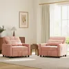 Two pink convertible sofa beds are shown in a living room setting. Anteprima dell’immagine prodotto