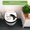 WC Sitz D-Form Schwarz mit Absenkautomatik Motiv Katze Und Produktbild-Vorschau 2