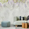 Muralo Vlies Fototapete Für Wohnzimmer BLÄTTER Blumen Beton Produktbild-Vorschau 6