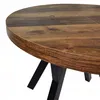 Černý kulatý rozkládací stůl OAK HUNTON Ø90+50+50 Náhled obrázku produktu 2