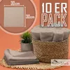 Frottier Seiftücher 10er Pack 30x30cm, 100% Baumwolle, Sand Produktbild-Vorschau 2