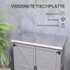 Outsunny Gartenschrank Holz Outdoor wetterfest Produktbild-Vorschau 5